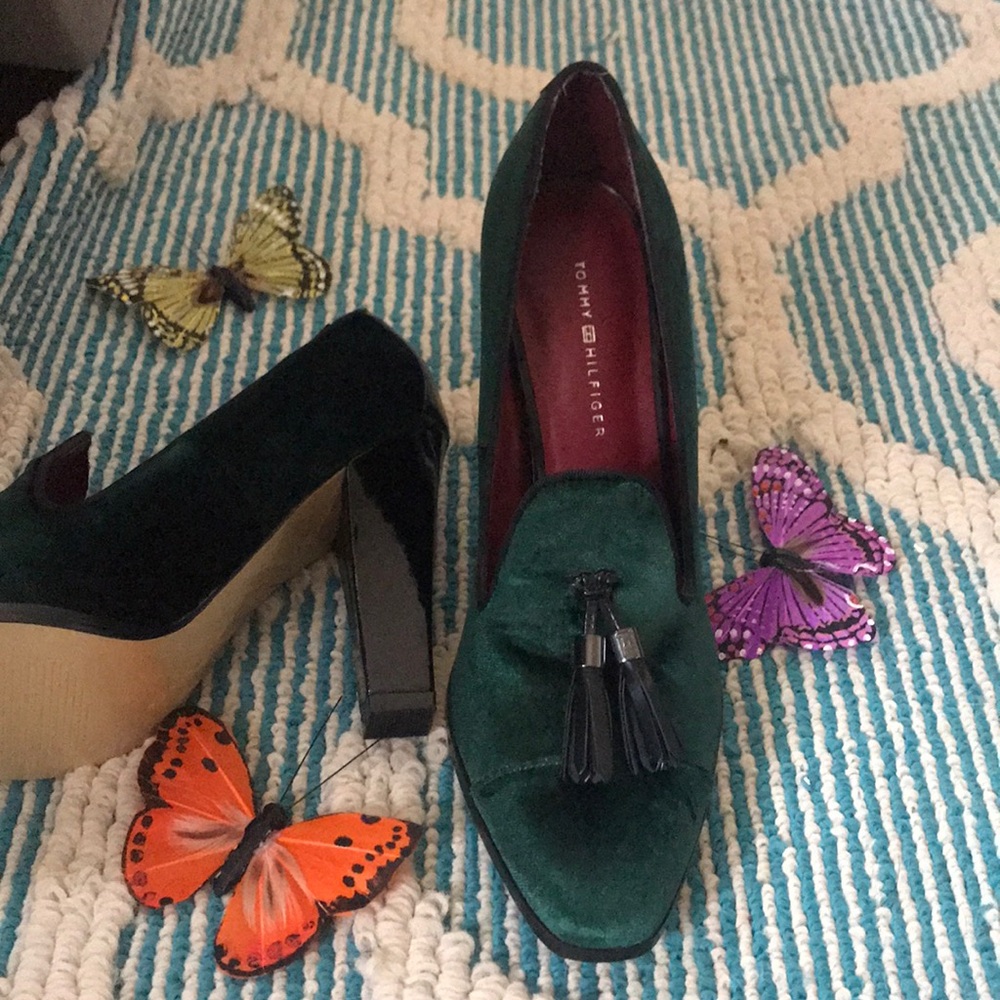 Tommy Hilfiger chunky heel